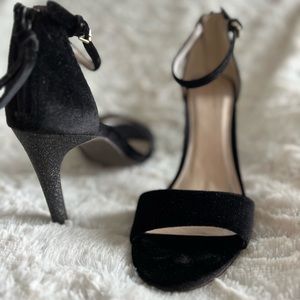 Black Velvet Cole Haan Clara Grand Sandal 85mm Women Shoes